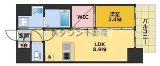 ハーモニーレジデンス名古屋イースト【3階】の間取り