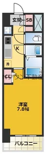 S-RESIDENCE葵Ⅱ【12階】の間取り