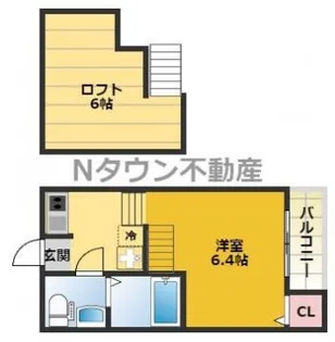 デザイナーズコーポ賑町【2階】の間取り