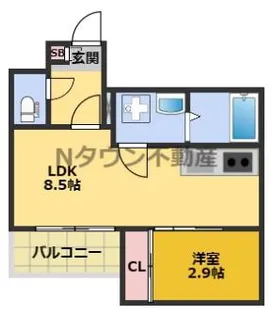 R-Smart大曽根【301号室】の間取り