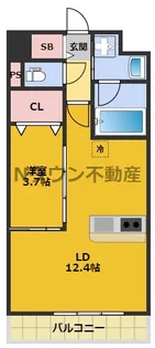 ポルタニグラ千種【7階】の間取り