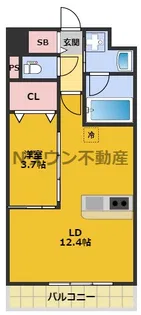 ポルタニグラ千種【3階】の間取り
