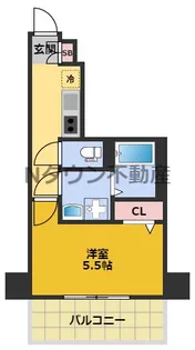 ディアレイシャス大須観音III【9階】の間取り