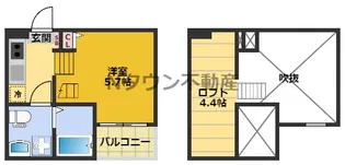 Tir na nOg(ティルナノーグ)【202号室】の間取り