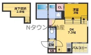 ハーモニーテラス新栄Ⅱ【1階】の間取り
