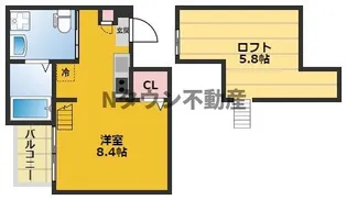 セジョリグラース【2階】の間取り