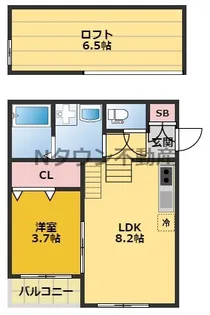 カンファーフォレスト【1階】の間取り