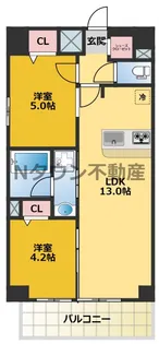 プレサンス丸の内フォート【14階】の間取り