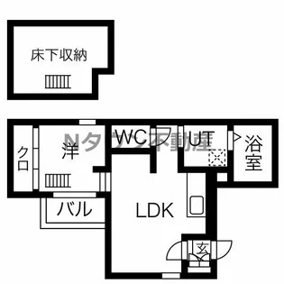 モンドグロッソ千種【1階】の間取り
