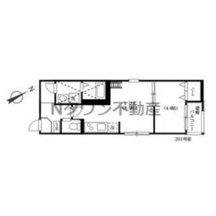 ハーモニーテラス押切【2階】の間取り