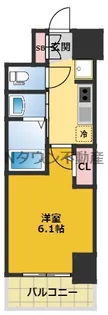 エステムコート名古屋新栄Ⅲグローリィ【5階】の間取り