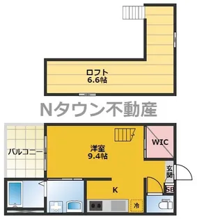 Vega新富【2階】の間取り
