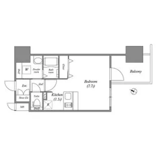 アドバンス名古屋モクシー【3階】の間取り