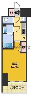 メイクス鶴舞Ⅱ【4階】の間取り