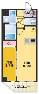 メイクス上前津Ⅲ【2階】の間取り