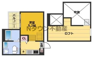1Rの間取り画像