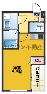 ハーモニーテラス城木町Ⅲ【3階】の間取り