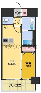 プレサンス太閤通ファシール【11階】の間取り