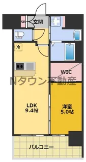 プレサンス太閤通ファシール【9階】の間取り