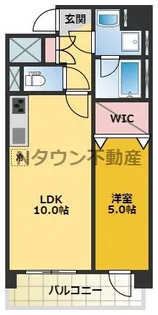 1LDKの間取り画像