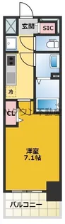 プレサンスNAGOYAファスト【5階】の間取り