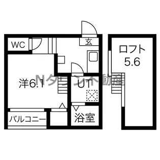 グランビル上小田井【106号室】の間取り