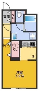 クレストタップ名古屋ウエスト【2階】の間取り
