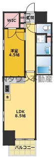 エステムプラザ名古屋丸の内【8階】の間取り