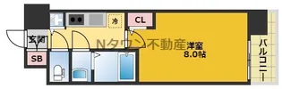エスリード栄イーストスクエア【9階】の間取り