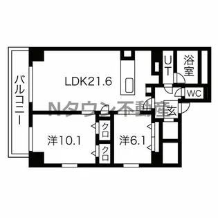 JMFレジデンス名駅南(Dimora名駅南)【2階】の間取り