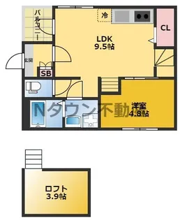 ノーブルコート【2階】の間取り