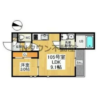 grandtic Etincelle【1階】の間取り