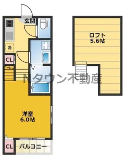 PRENDRE黒川【2階】の間取り