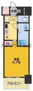 メインステージ名古屋ノースマーク【6階】の間取り