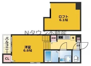 N’sタウン本陣【1階】の間取り