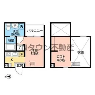 ヒルズ古出来【2階】の間取り