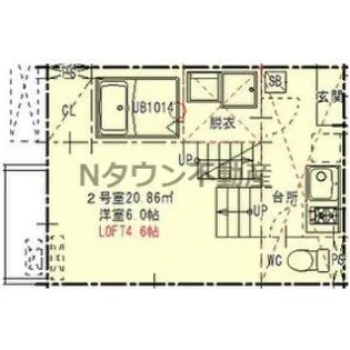 ハーモニーテラス長筬町Ⅱ【2階】の間取り