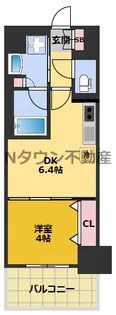 プレサンス ロジェ 名古屋駅前【6階】の間取り
