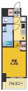 メイクス名駅南Ⅱ【14階】の間取り