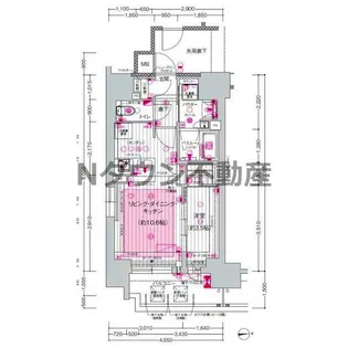 プレサンス ロジェ 大須 白川公園【6階】の間取り