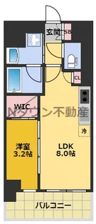 プレサンス ロジェ 大須 白川公園【15階】の間取り