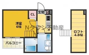 TEODORA 浅間町 (テオドーラセンゲンチ【1階】の間取り