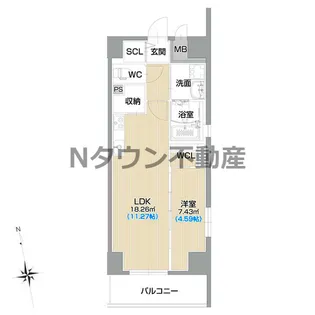 フォルティス今池【13階】の間取り