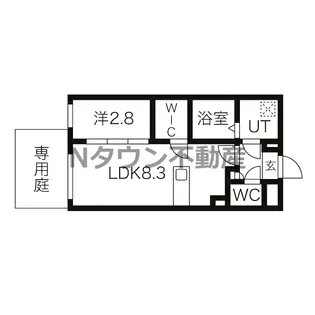 アソシエ中村【106号室】の間取り