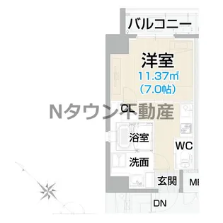 NNS121【9階】の間取り