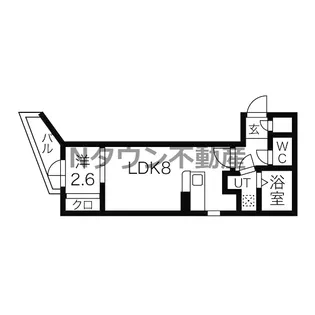 アソシエ中村【204号室】の間取り