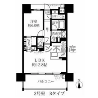 グランパセオ名駅那古野【4階】の間取り