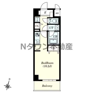 ノヴェル新栄【6階】の間取り