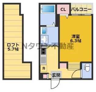 ディアコート浄心【1階】の間取り