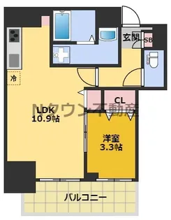 IE伏見【6階】の間取り